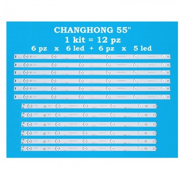 Kit 12 barre led Changhong...