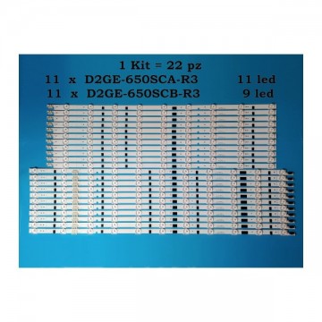 Kit 22 barre led D2GE-650SCA-R3 D2GE-650SCB-R3